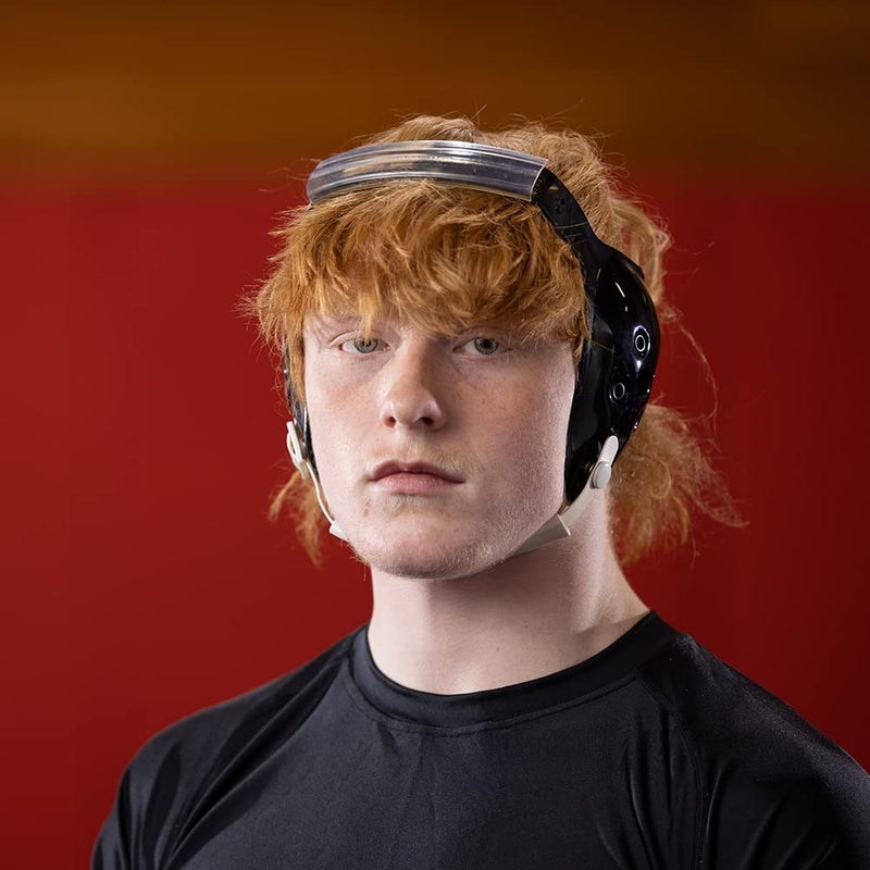 Matman Halo Adult Wrestling Headgear â€“ Men & Womenâ€™s Thin Profile & Easy to Hear Ear Guards for Wrestling, BJJ & MMA (Black) - Image 3